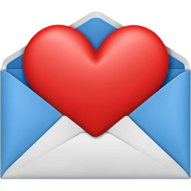Envelope with heart emoji