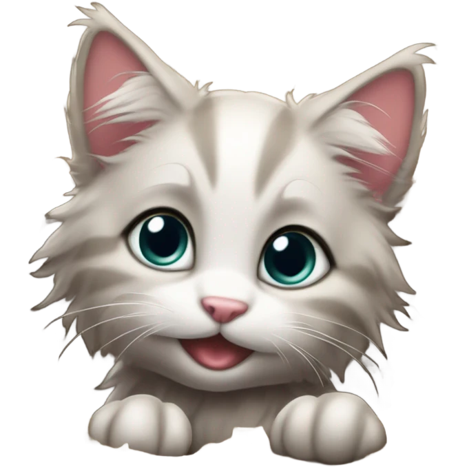 Kitten in poo emoji