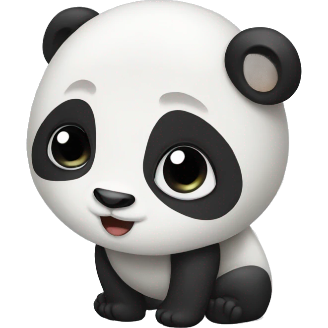 panda with a big cute butt emoji