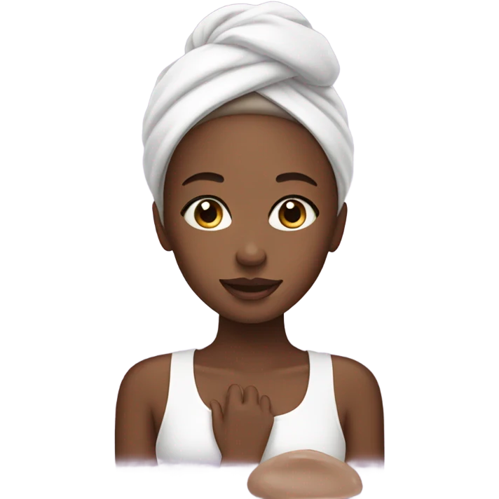 Girl doing skincare  emoji