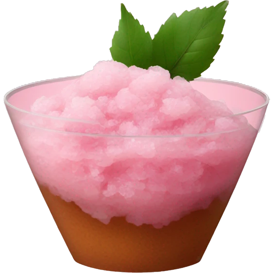 simple rose granita emoji