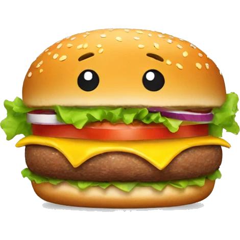 Burger mit kaka  emoji