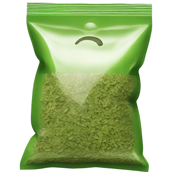 Ziploc bag with oregano emoji