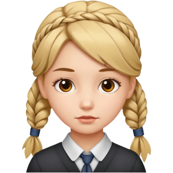 Saçı bağlı kız emoji