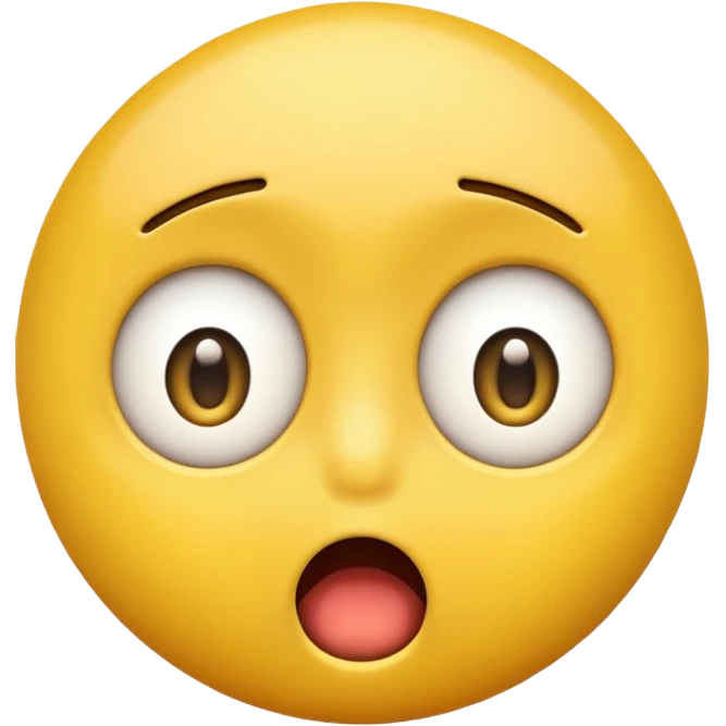 yellow emoji face shocked emoji