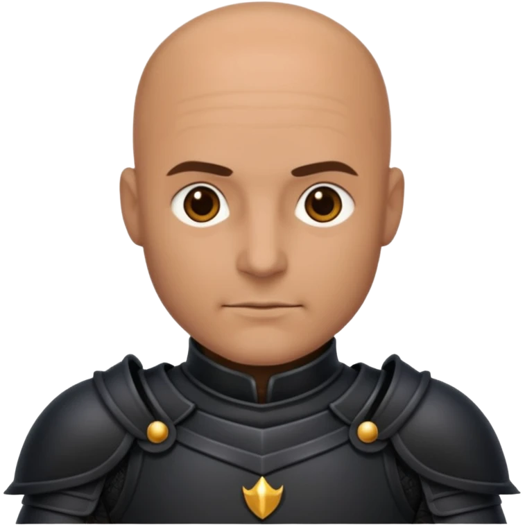 dark bald knight emoji