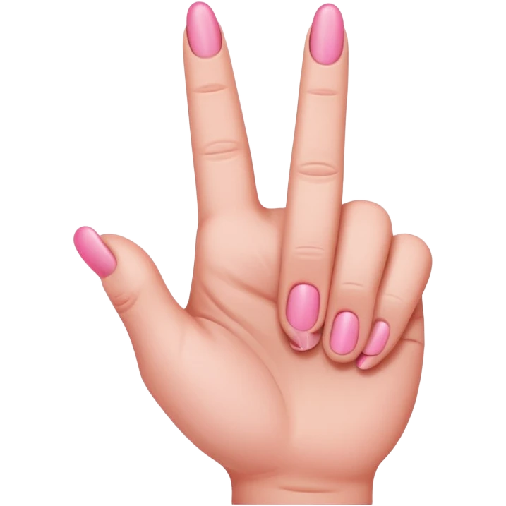 Pink middle finger  emoji