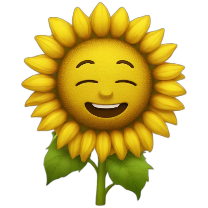 sleepy sunflower emoji