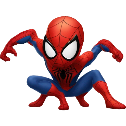 spiderman qui a peur des araignée emoji