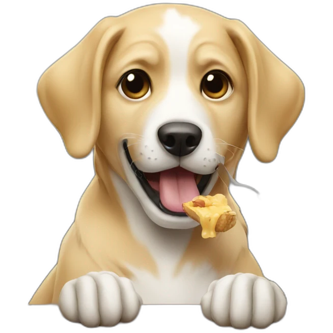 Dog eating emoji
