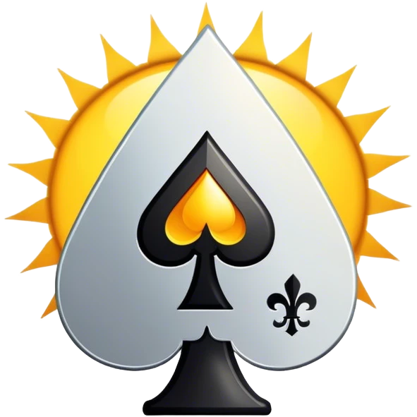 Ace of spades under the sun emoji