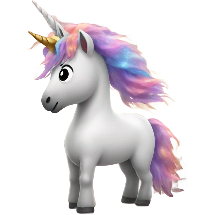Unicorn in a home emoji