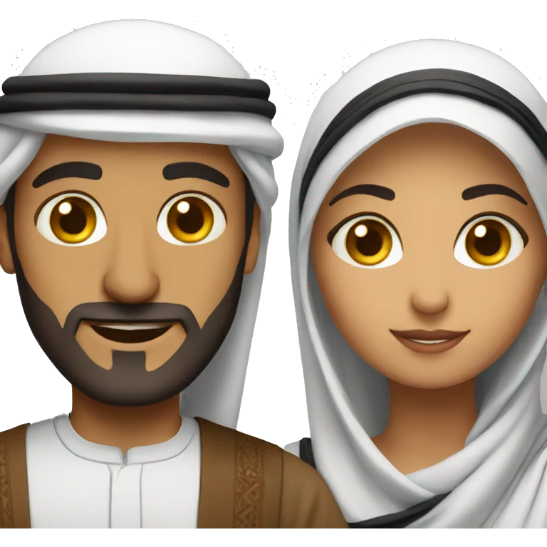 Arab couple  emoji