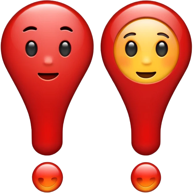 exclamation mark red emoji