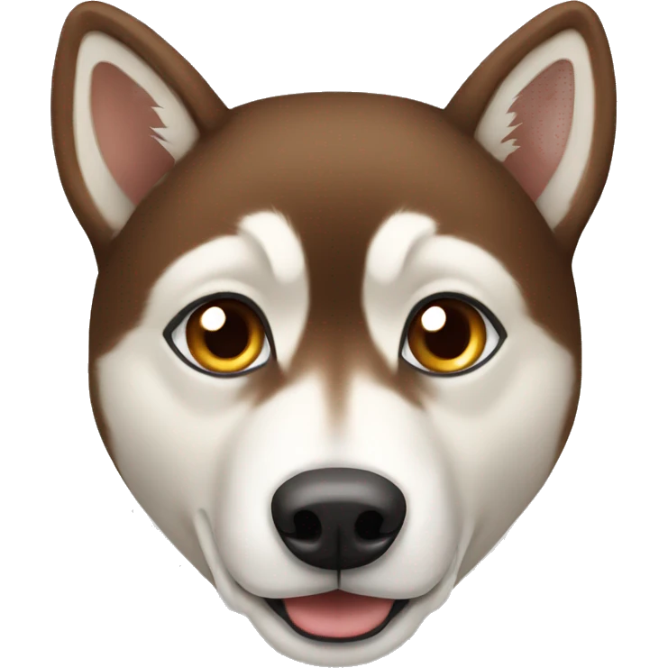 Brown husky  emoji