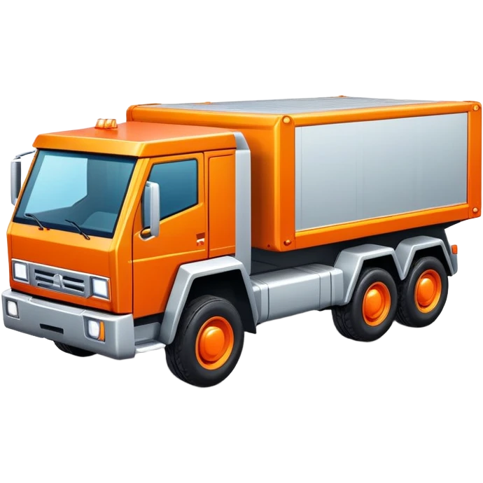 Orange cyber truck emoji