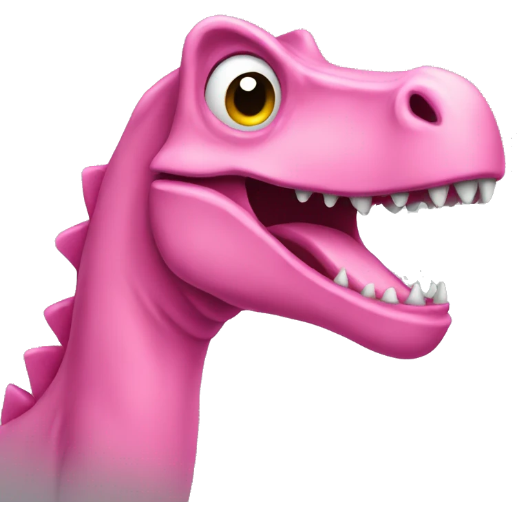 pink dinosaur  emoji