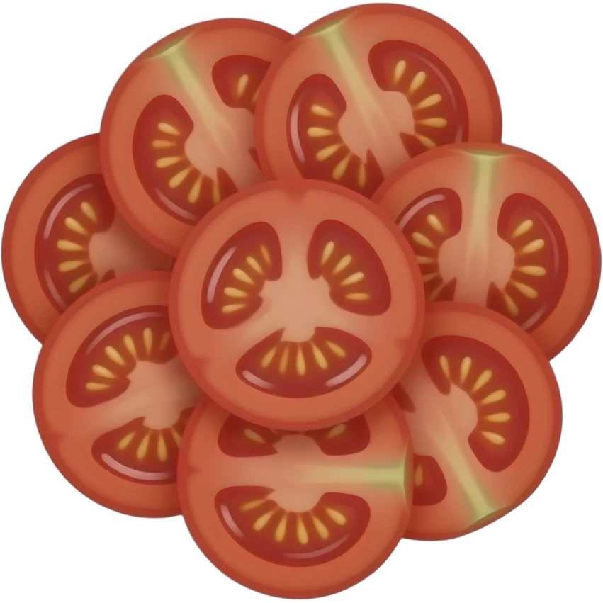 sliced cherry tomatoes in bowl emoji