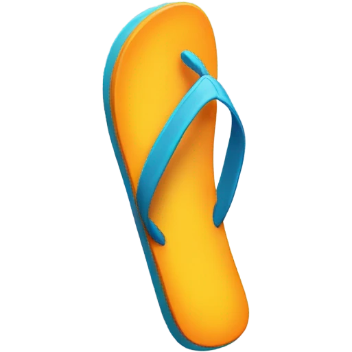 Throwing a flipflop emoji