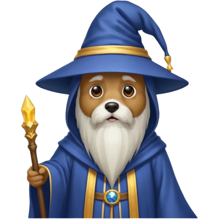Dog wizard emoji