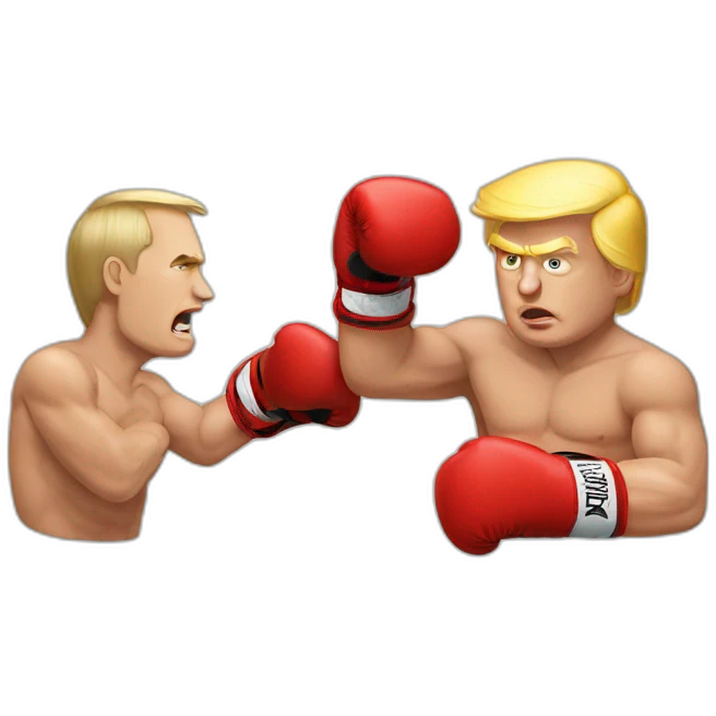 trump boxing putin emoji