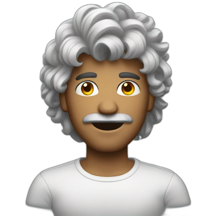 Man whith disco hair emoji