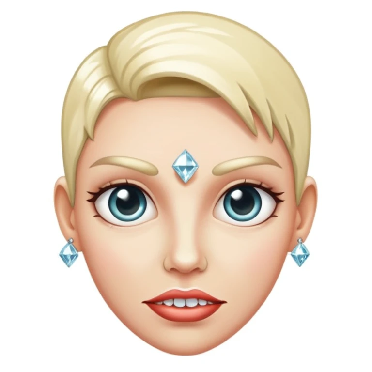 Freaky with diamonds emoji