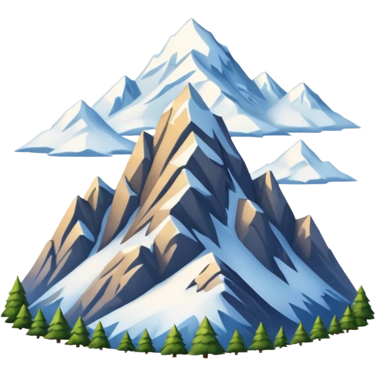 Mountains but beautiful  emoji