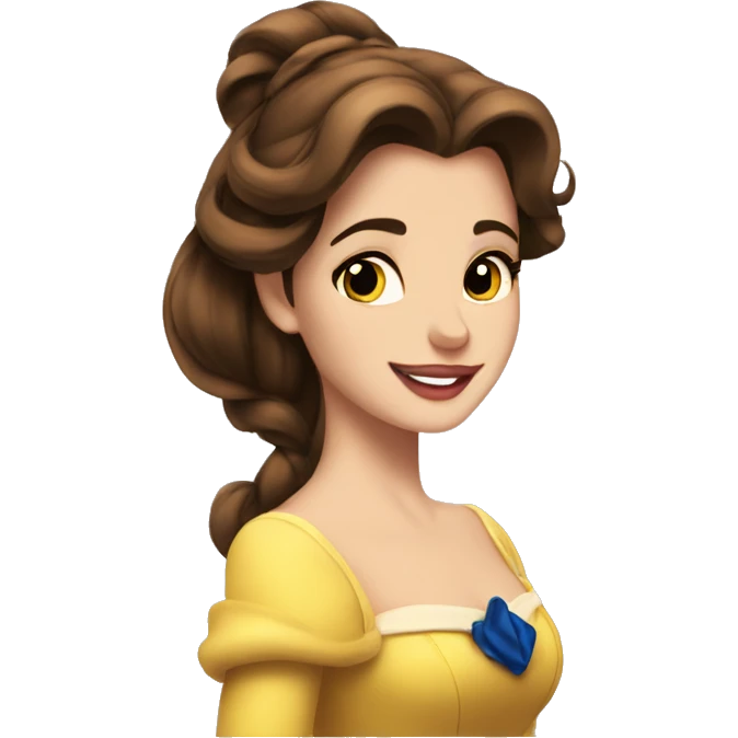 beauty and the beast belle Christmas emoji