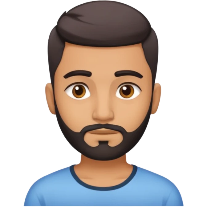 Indian man 25 years old fade hair cut no beared  emoji