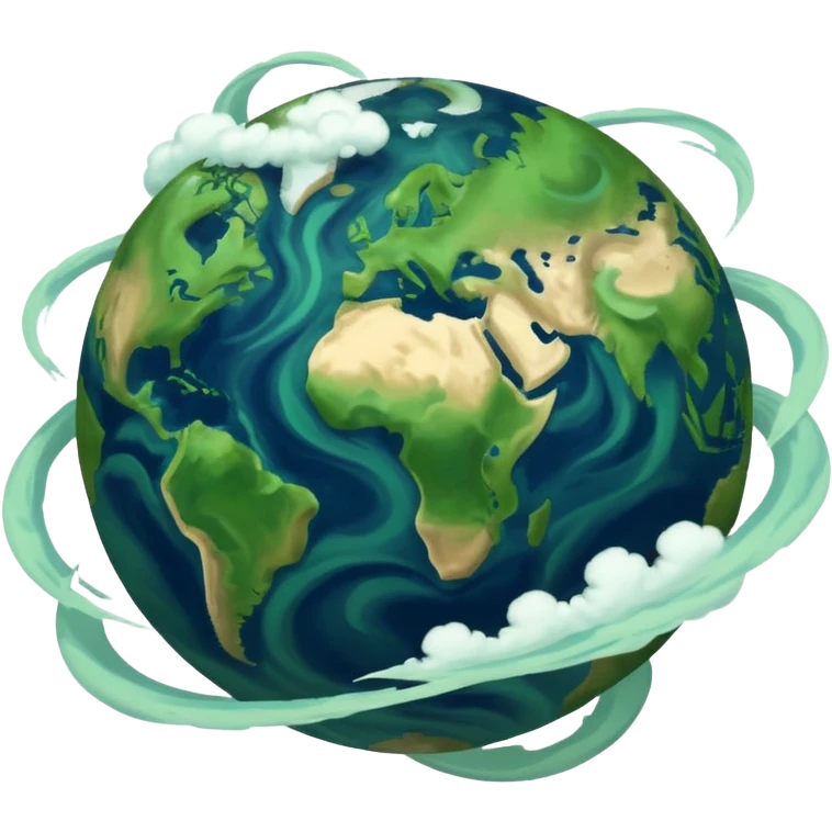 темно зеленая планета земля emoji