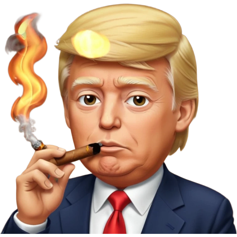 Trump smoking emoji