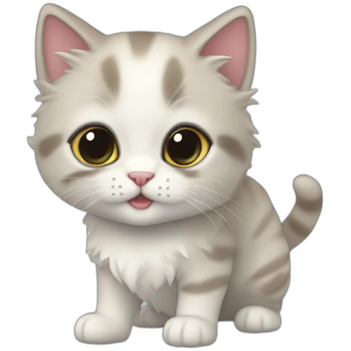 Chaton buvant de l eau emoji