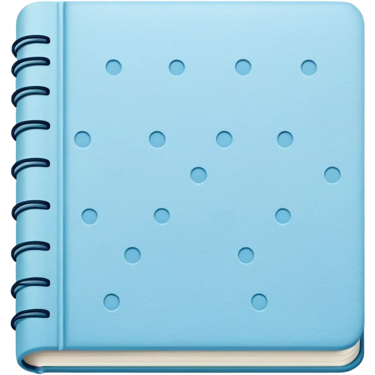 Pastel blue journal dot emoji