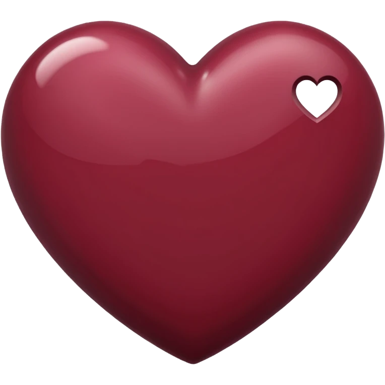 maroon heart emoji