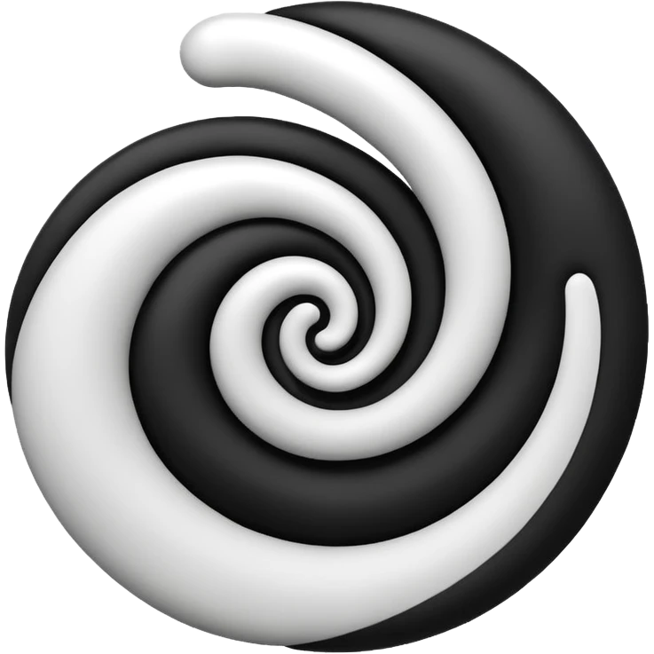 Black and white mix emoji