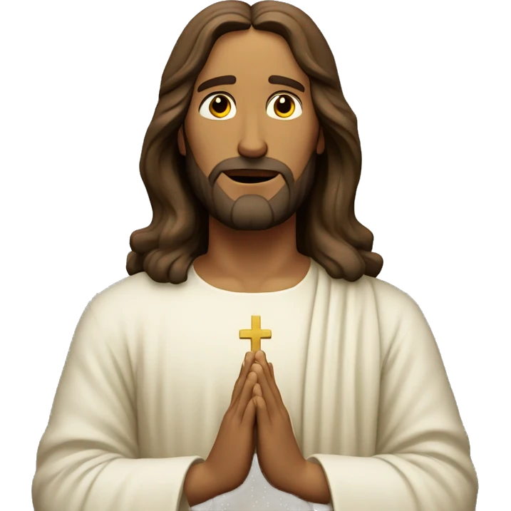 jesus christ pray emoji