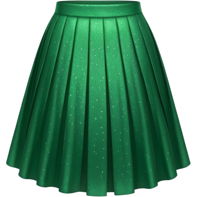 green sparkly skirt emoji