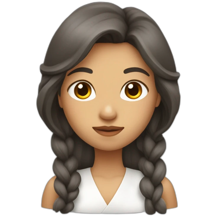 mujer mulata con pelo rizo haciendo el simbolo de paz emoji