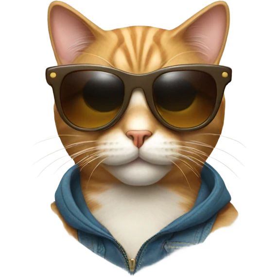 Cat with sunglasses emoji