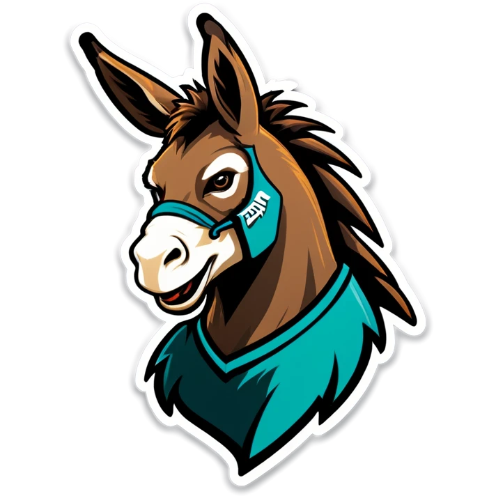 Donkey in Eagles Jersey  emoji