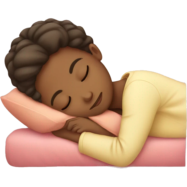 Cute girl sleeping  emoji