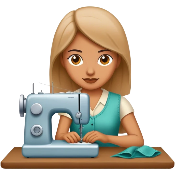 sewing woman  emoji