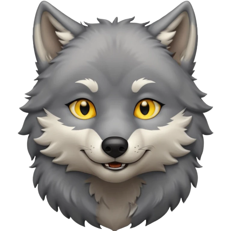 • Wolf 1 – Neutral smile emoji