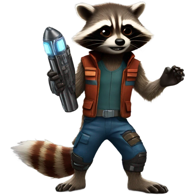 Rocket Raccoon showing the soles of his feet  emoji