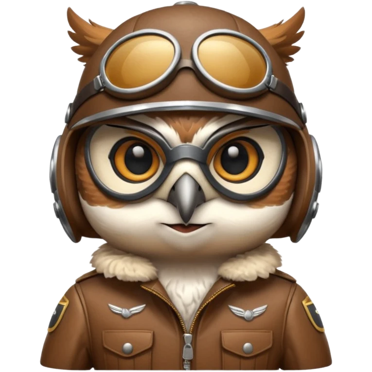 pilot owl no human emoji