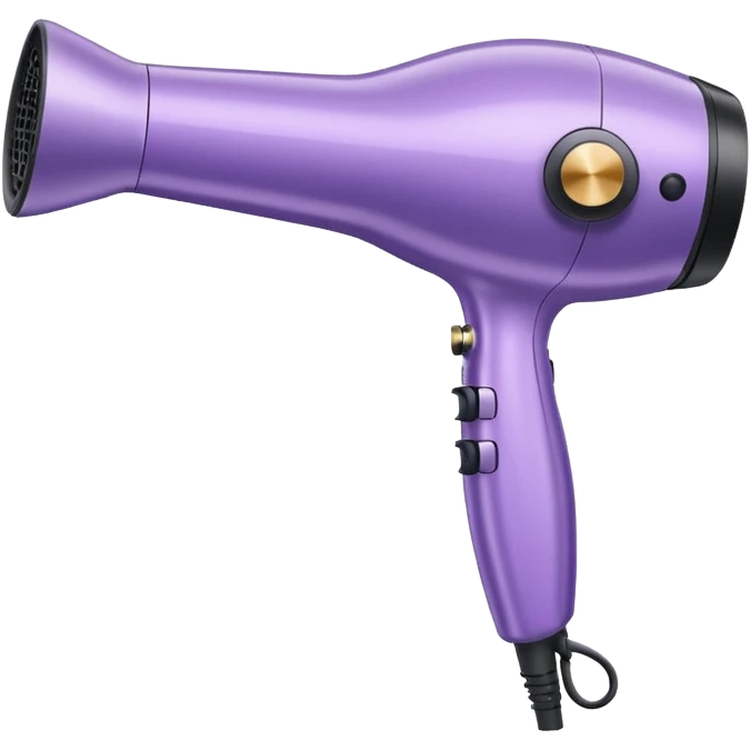 light violet elegant blow dryer emoji