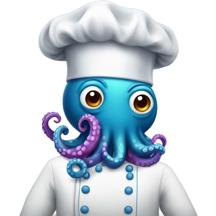 A chef octopus  emoji