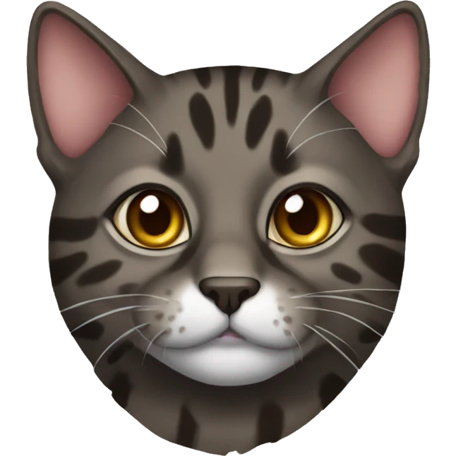 Brindle cat  emoji