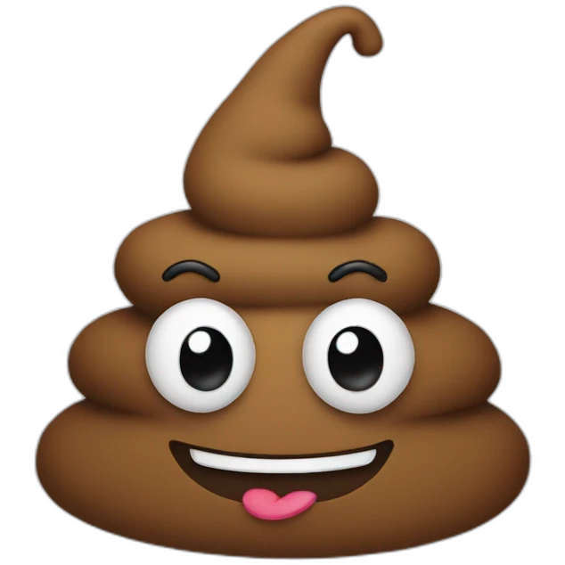 poop with a hat emoji